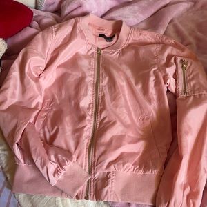 Pink bomber jacket